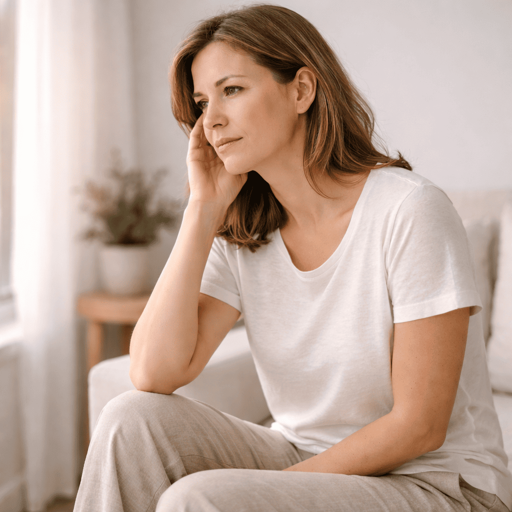 femme main sur l'oreille droite acouphène consultation homéopathie