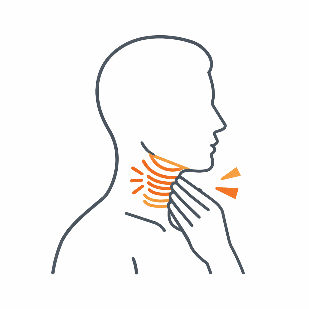 illustration sensation boule dans la gorge stress