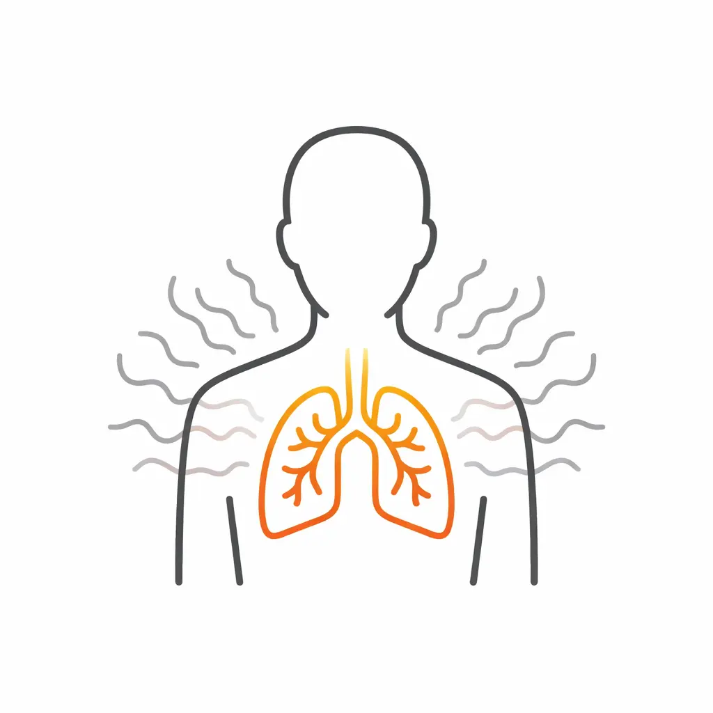 Irritation des bronches et bronchite à répétition illustration