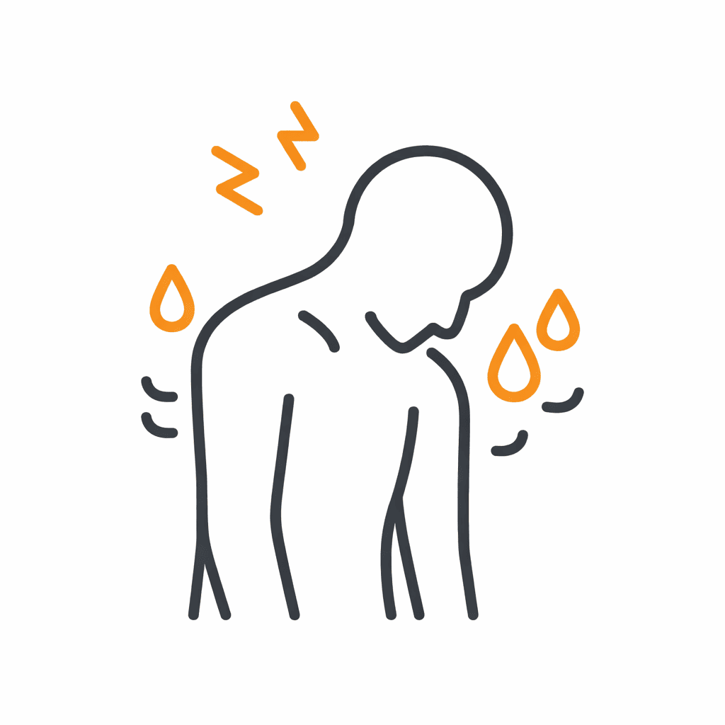 Illustration de la fatigue chronique : baisse d’énergie, épuisement et récupération difficile