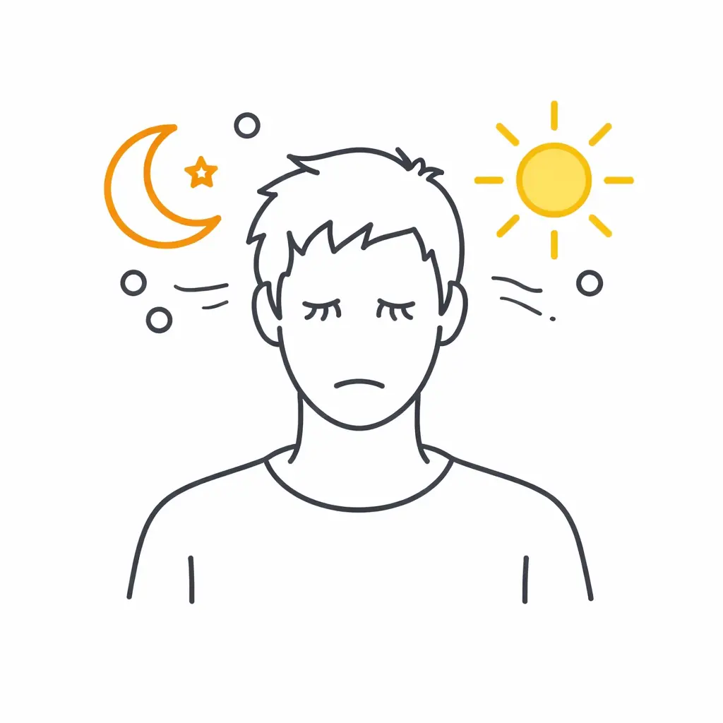 illustration fatigue sommeil récupération