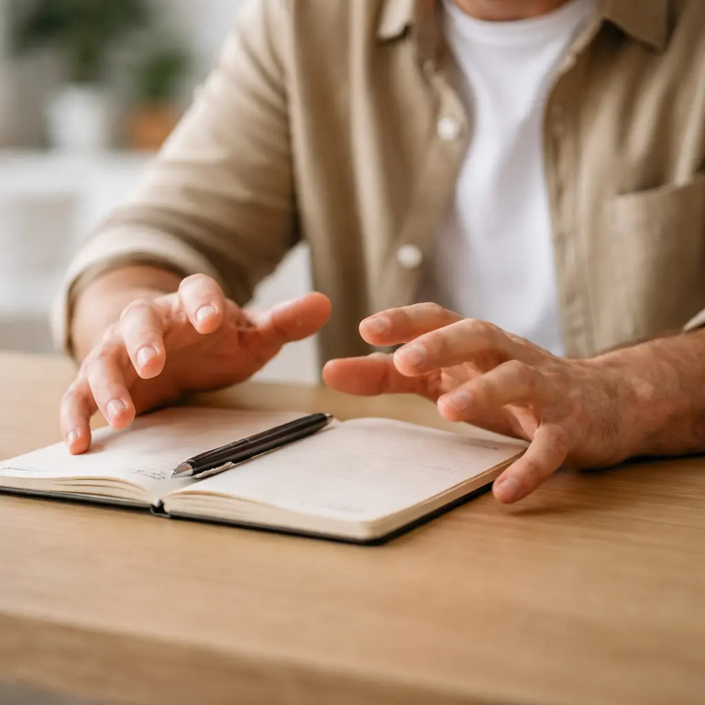 mains qui tremblent stress