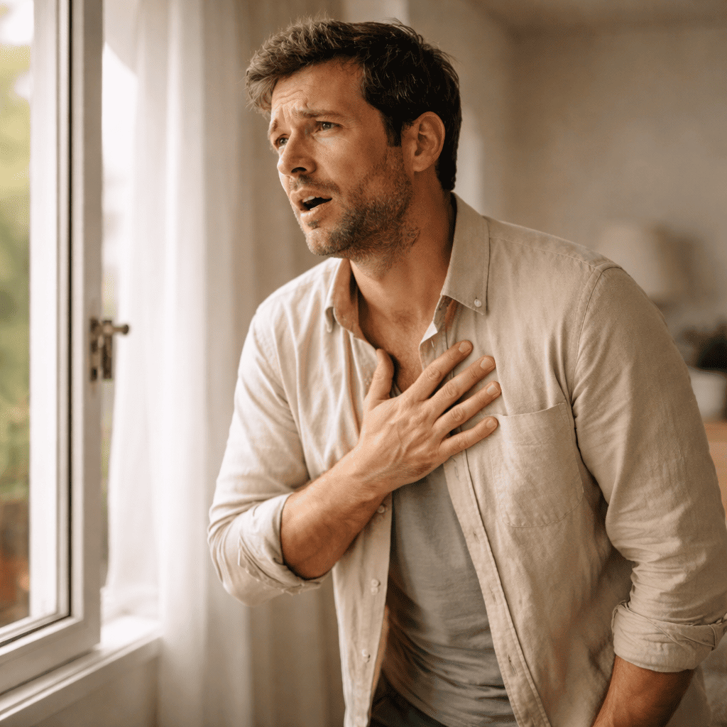 respiration difficile liée au stress