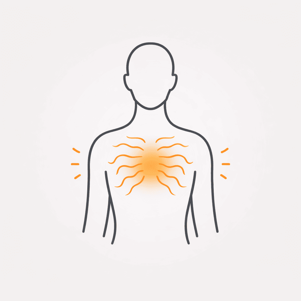respiration courte liée au stress sensation oppression poitrine