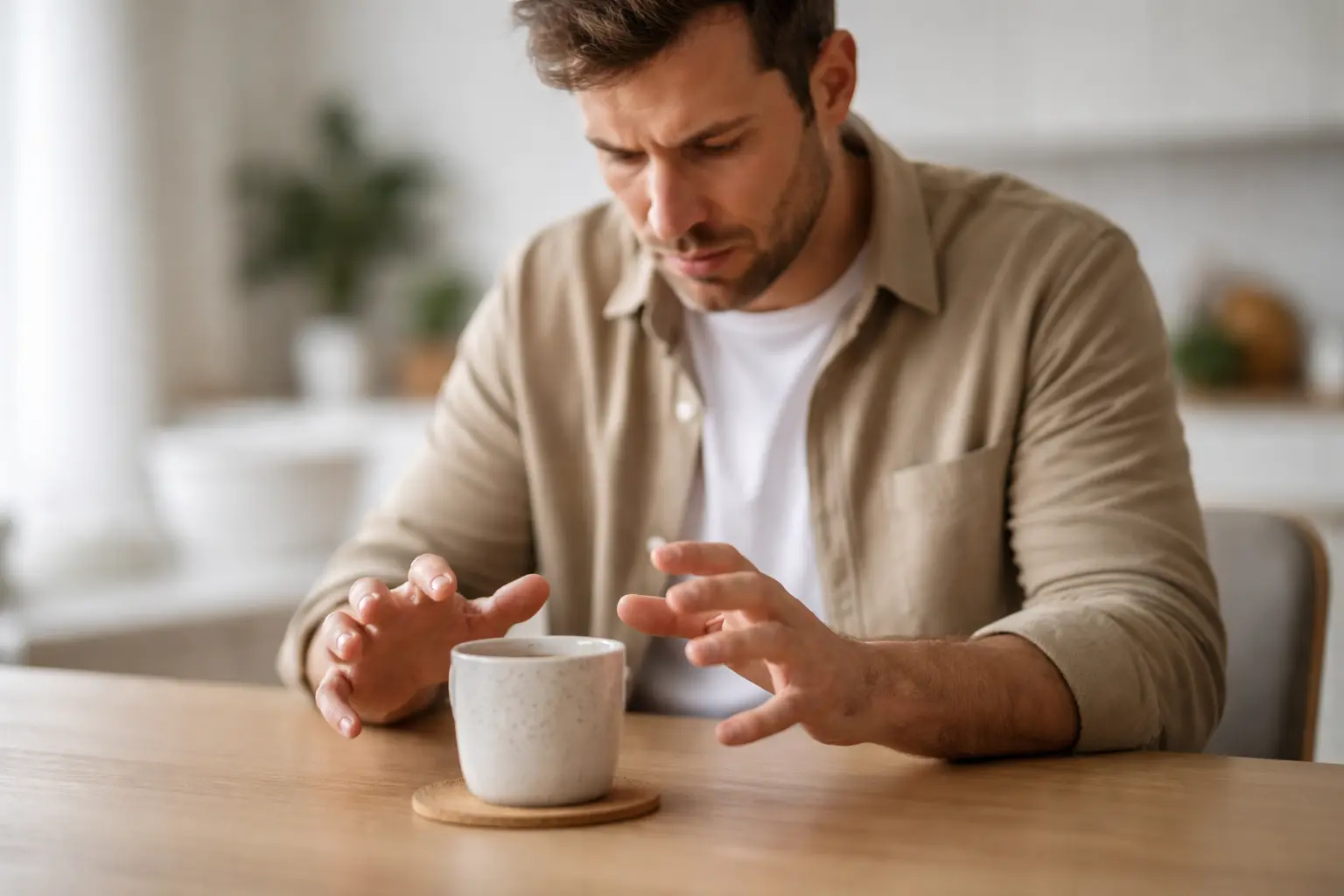 tremblements liés au stress mains qui tremblent